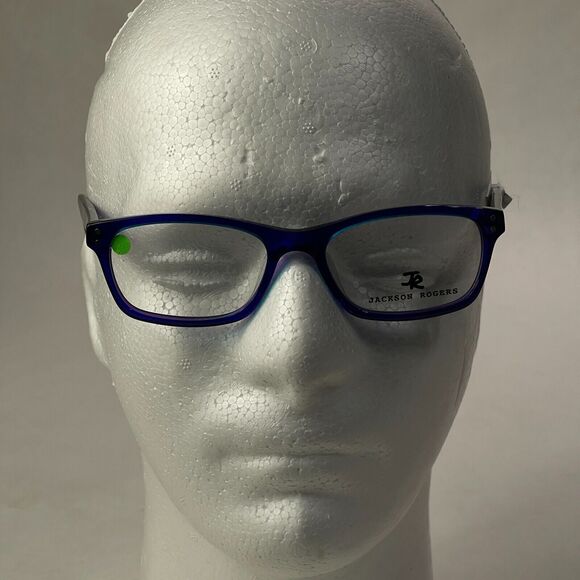 Jackson Rogers Eyglasses 49-17-130 FRAMES ONLY Still Original Clear Blue 166 - Picture 2 of 7